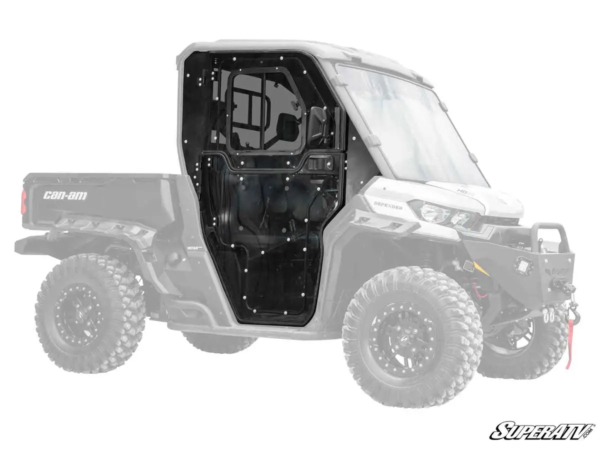 Superatv Can-Am Defender Convertible Cab Enclosure Doors 1