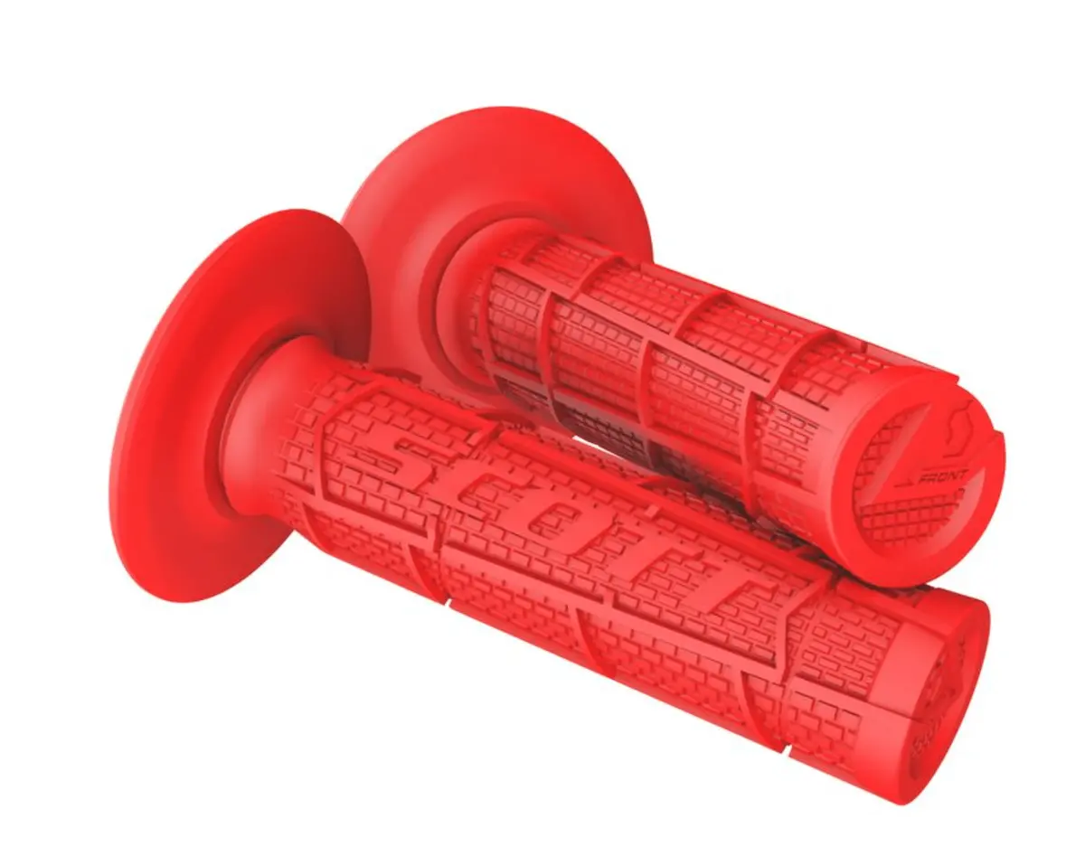 Scott Radial Full Waffle Grips Red 7/8" 1