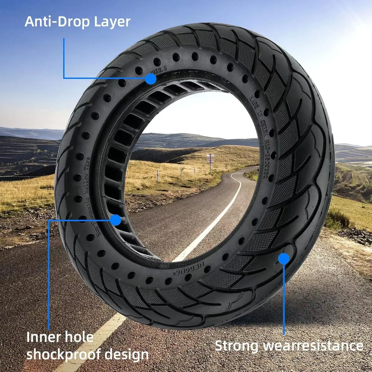 Solid Rubber Tire 10X2.5 Inch 1