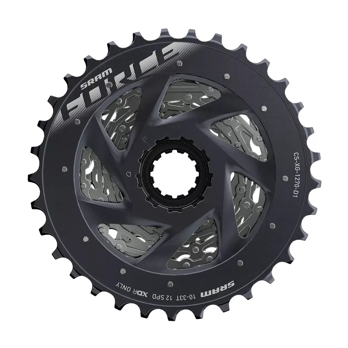 Sram Force Xg-1270 D1 Silver 12 Speed, 10-33 Tooth 1
