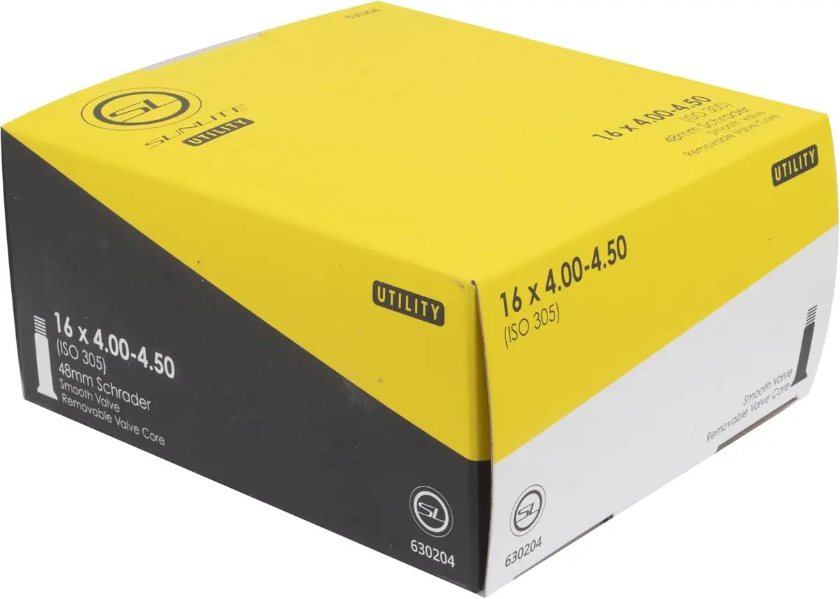 Sunlite Utili-T Standard Schrader Valve Tubes 16X4.00-4.50 Sv 48Mm 1