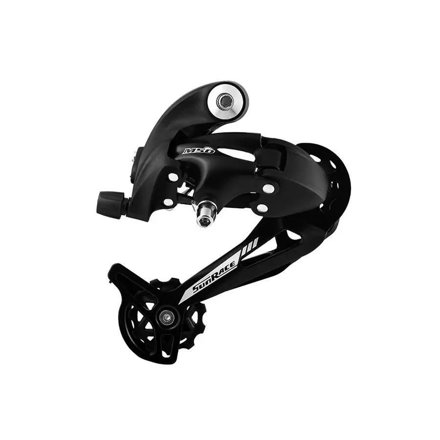 Sunrace, Rdm57, Rear Derailleur, Speed: 7/8, Cage: Long, Black 1