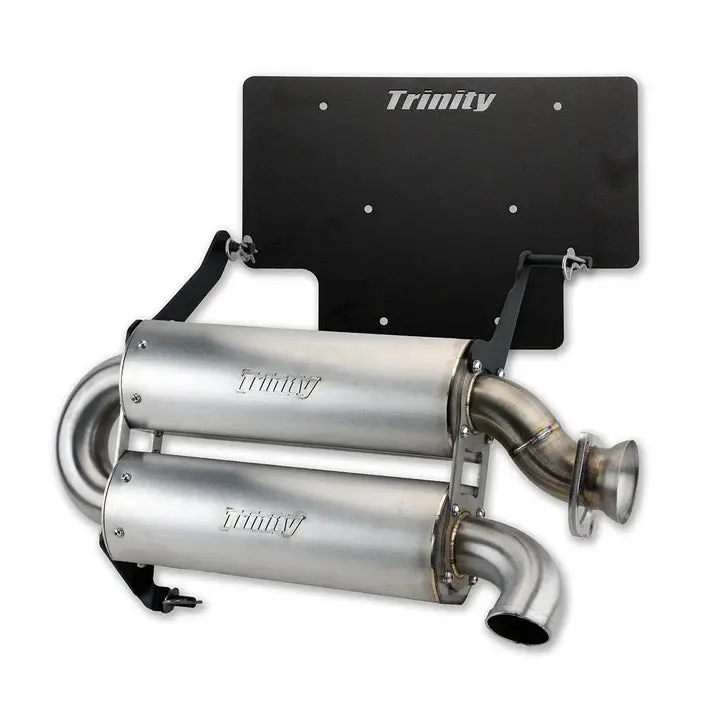 Trinity Polaris Xpedition Dual Muffler Exhaust - Quiet Slip On 1