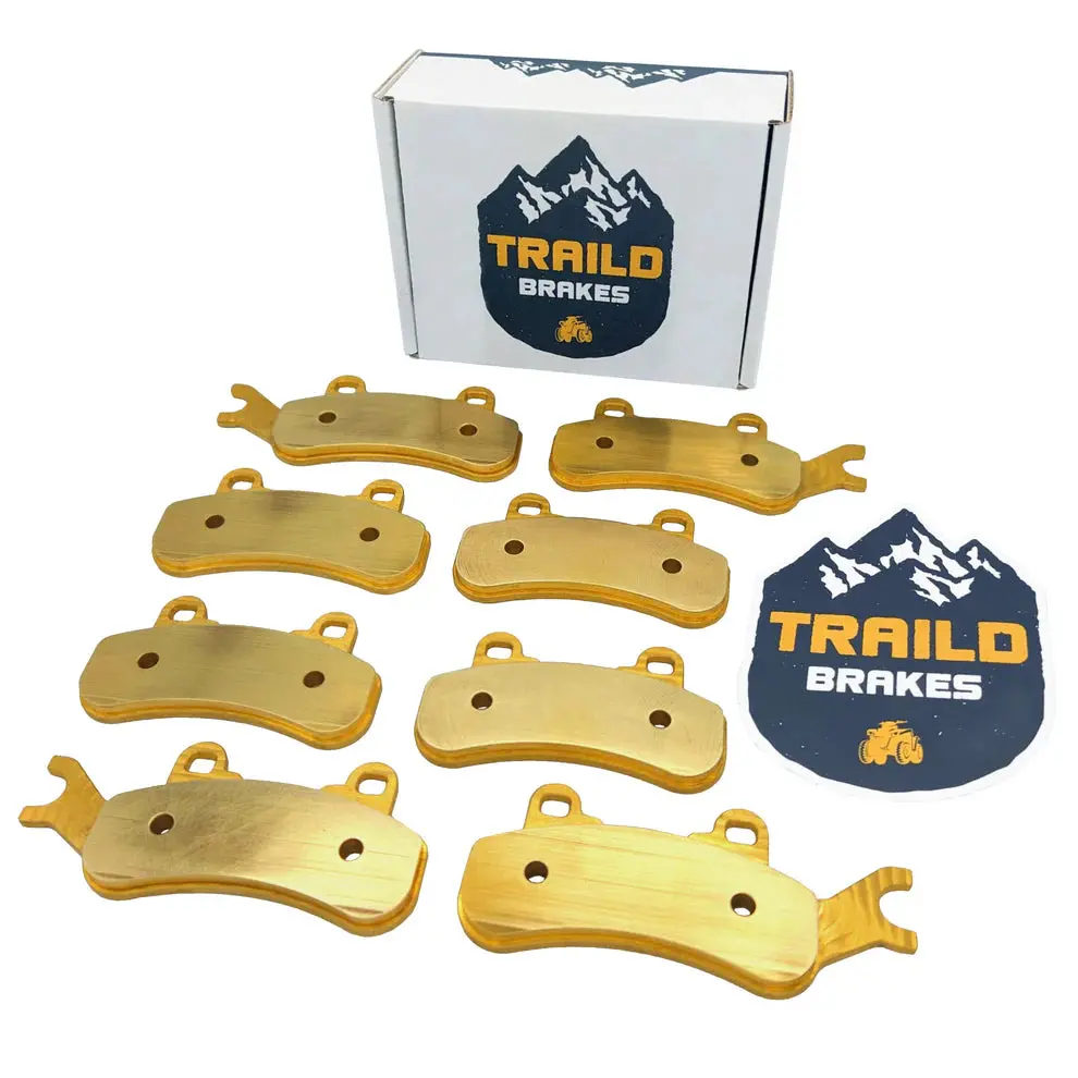 Traild Can-Am Defender Max Hd7 Hd8 Hd9 Hd10 Hd11 6X6 & Pro 2017-2026 Front & Rear Brass Brake Pad Set 1