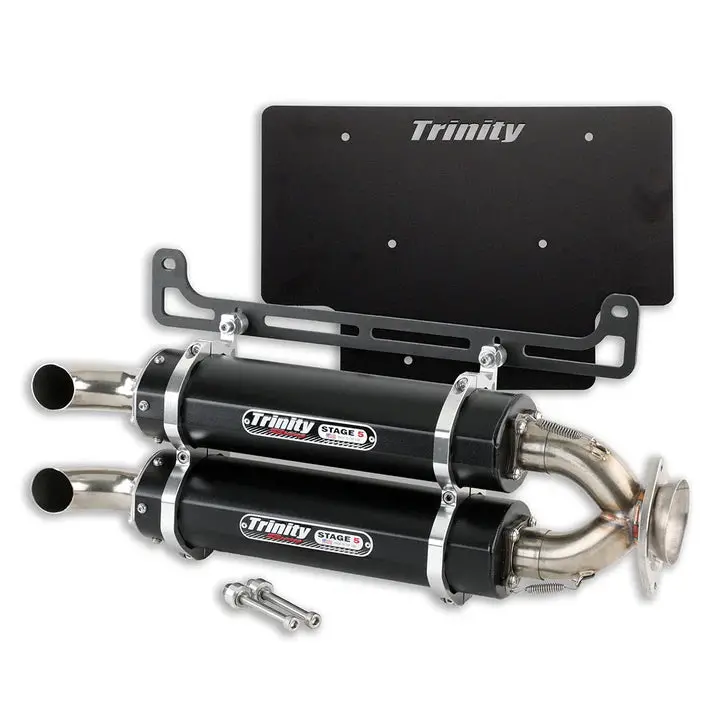Trinity Polaris Xpedition Stage 5 Dual Exhaust - Slip On 1