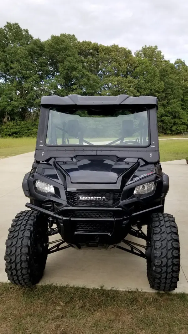 Dirt Warrior Accessories Honda Pioneer 1000 Front Glass Windshield 2016-2023 1