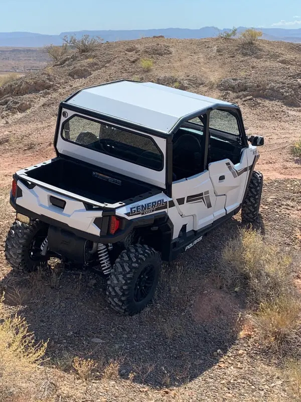 Dirt Warrior Accessories Polaris General Rear Windshield 2017+ 1
