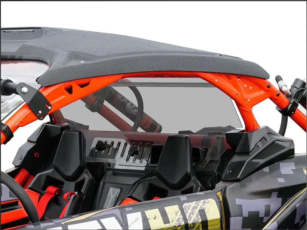Can Am Maverick X-3 Rear Tinted/Vented Windshield By Spike Power Sports 1
