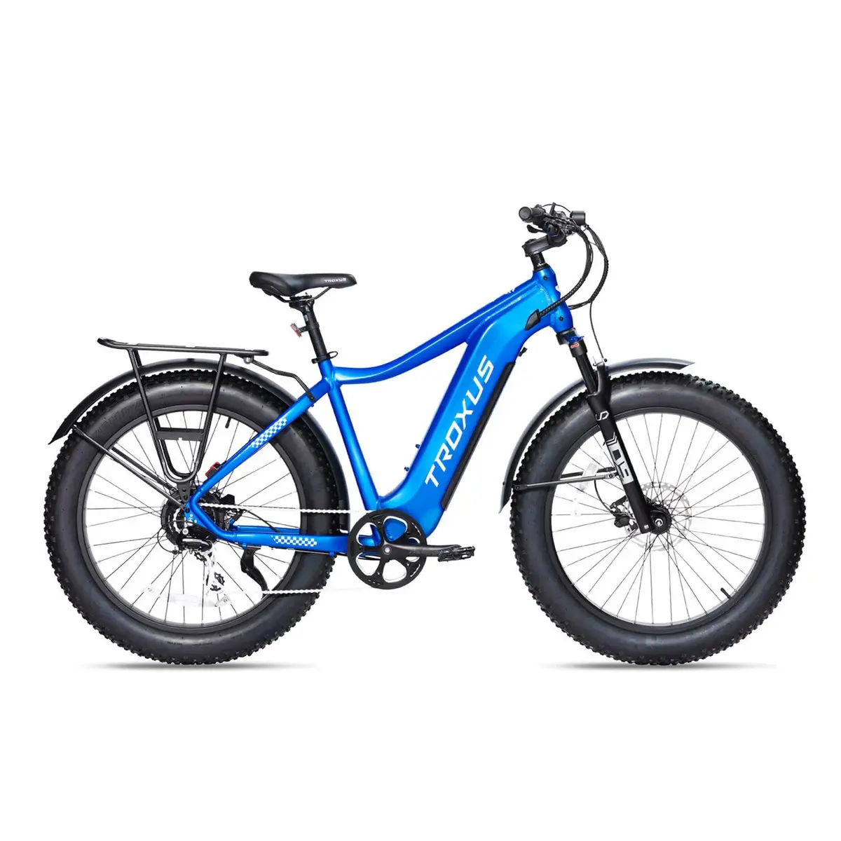 Troxus Explorer 26" High Step Fat Tire Ebike, 750W, Blue 1