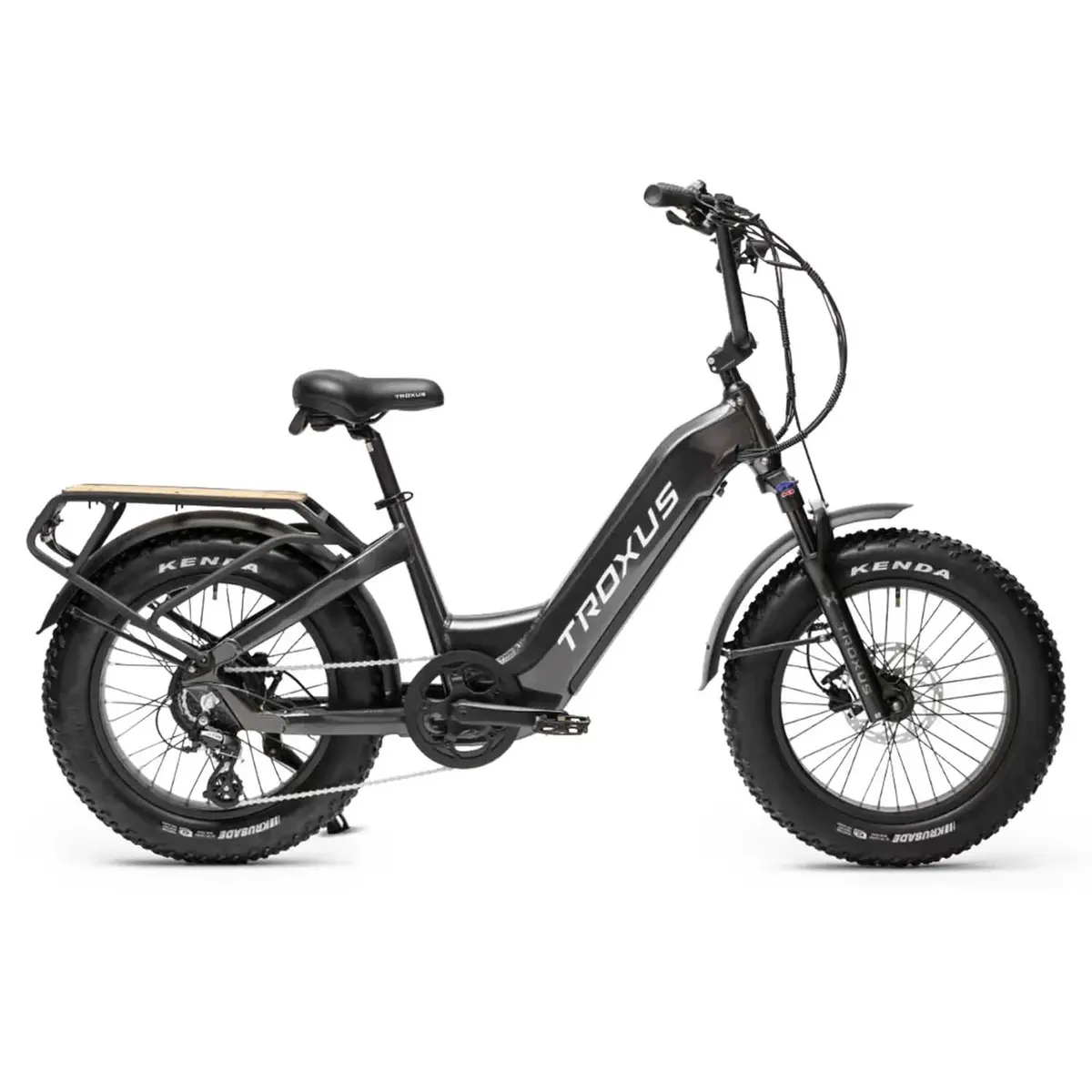 Troxus Lynx Plus E-Bike, Non Folding, 750 Watts, Charcoal, Chalk 1