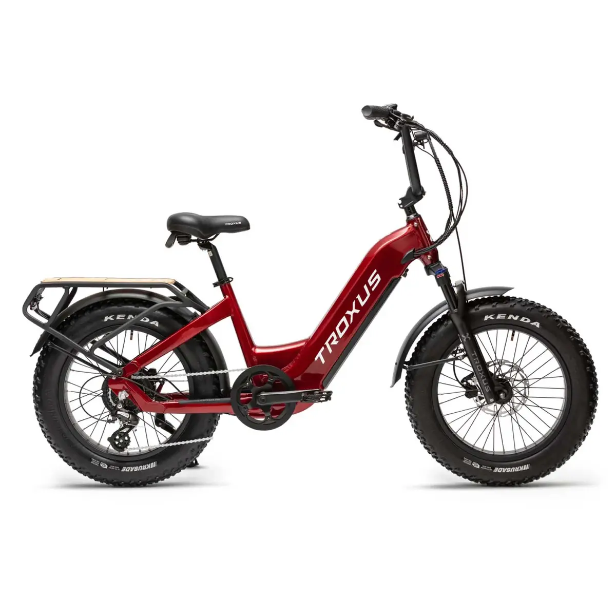 Troxus Lynx Plus E-Bike, Non Folding, 750 Watts, Red 1