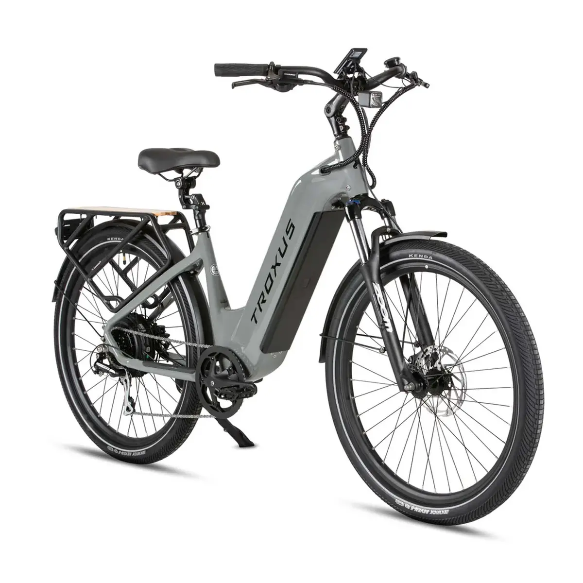 Troxus Trax Plus Step Thru 27.5" Tire, Ebike, 750 Watt, Grey, Medium 2
