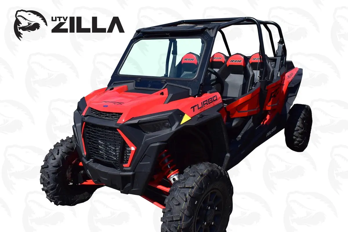 Black Vented Glass Windshield For 2019+ Rzr With Wiper By Utvzilla 1