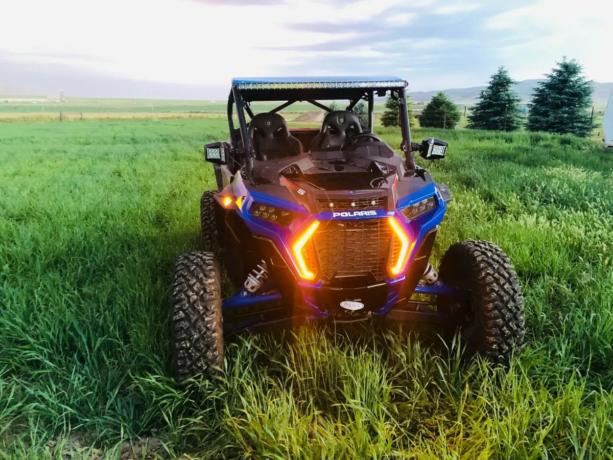 Front Accent Turn Signal Light & Harness Kit For Polaris Rzr Turbo S/Turbo/1000 2019+ By Ryco 1