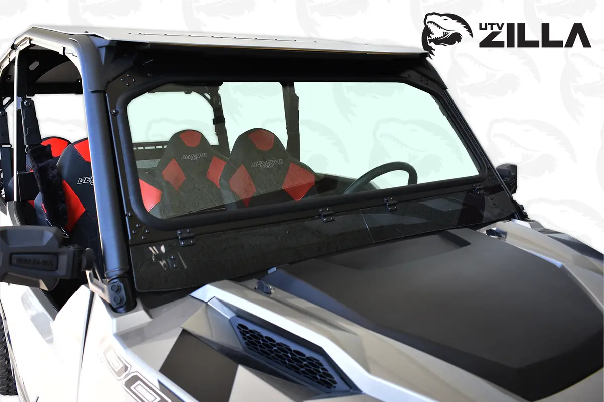 Polaris General Vented Glass Windshield By Utv Zilla 1