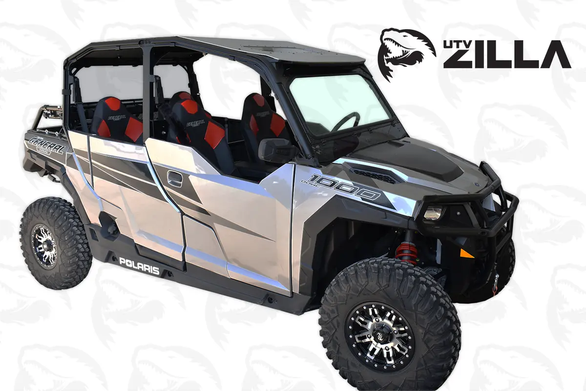 Polaris General Vented Glass Windshield By Utv Zilla 2