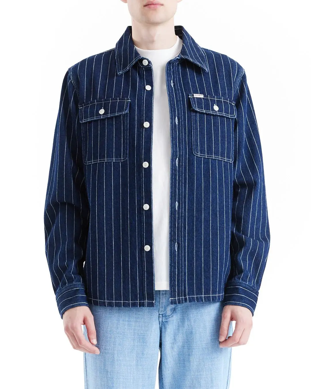 Vacay Stripe Denim Shirt 1