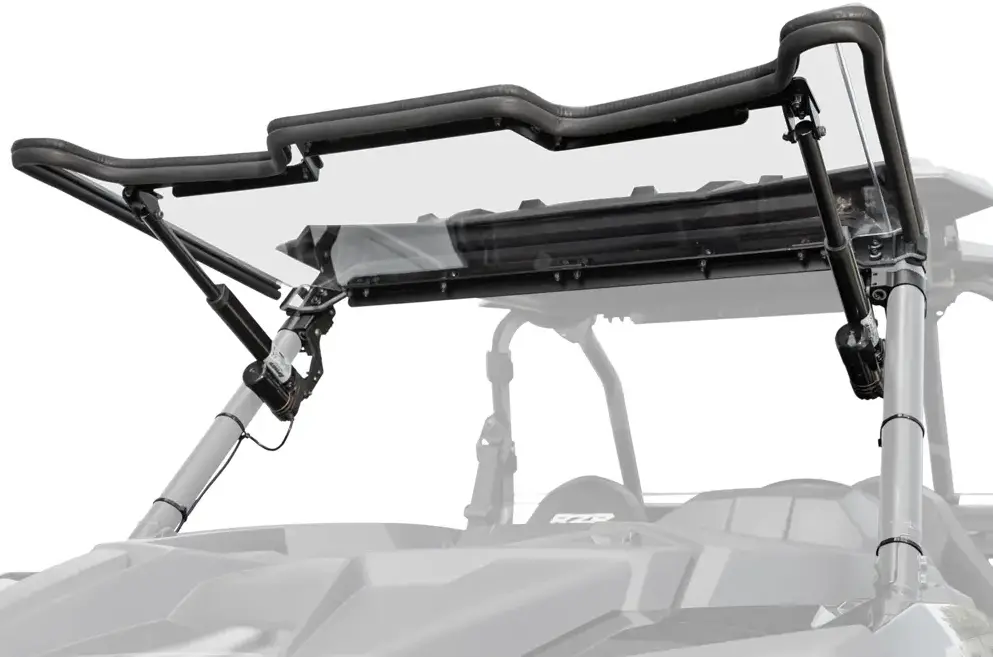 Super Atv Polaris Rzr Xp Turbo Maxdrive Power Flip Windshield 1